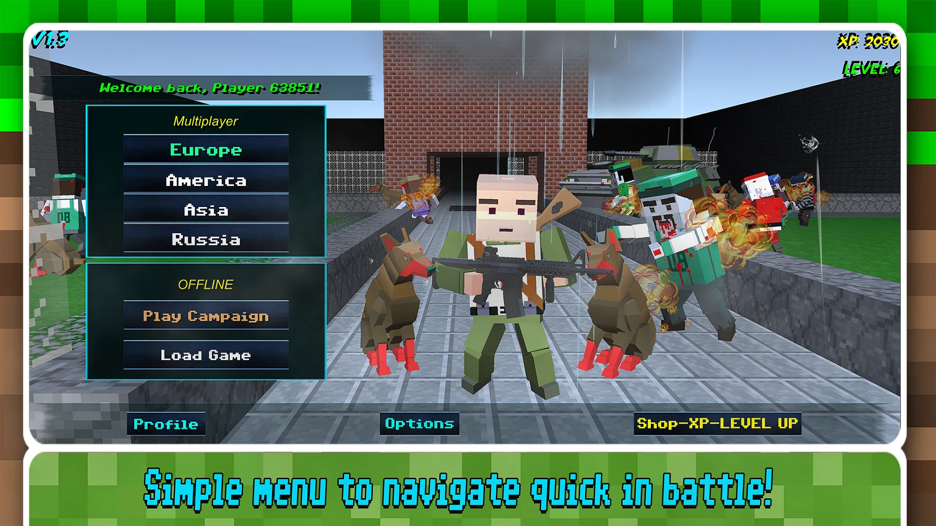Blocky SWAT Zombie Survival screenshot